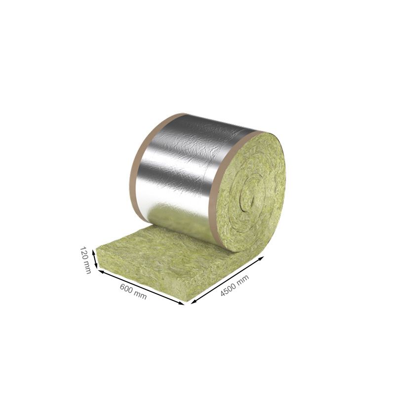 ROCKWOOL Steenwol RockRoof spijkerflensdeken Rd: 3,0 4500x600 120mm (2,70m2) - Afbeelding 2