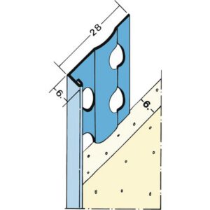 Stucstopprofiel 1216H 6mm 2600mm