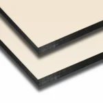 HPL gevelplaat 2-zijdig creme wit RAL9001 3050x1300 6mm