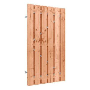 Tuindeur Douglas op staal frame 90x180 incl. beslagset