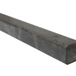 Betonnen tussenpaal antraciet met diamantkop 10x10 275cm