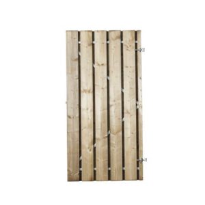 Tuindeur op staal frame grenen geïmpregneerd 90x180