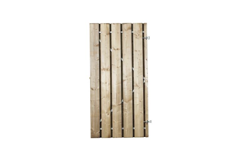 Tuindeur op staal frame grenen geïmpregneerd 90x180