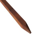 Hardhout paal geprofileerd geschaafd, gepunt 90x90