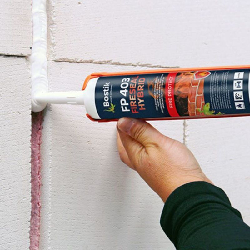 Bostik Fireseal Hybrid brandwerend kit wit 290ml - Afbeelding 2