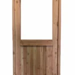 Tuinhuisdeur Douglas met raam 1000x1997 incl. frame, beslag, kozijn en glas L