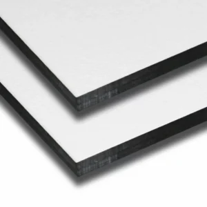 HPL gevelplaat 2-zijdig zuiver wit RAL9016 2440x1220 6mm