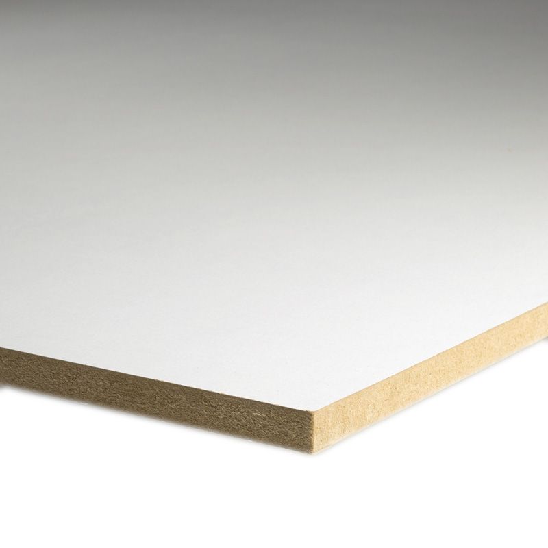 MDF lakdraagfolie wit 2440 x 1220 18mm
