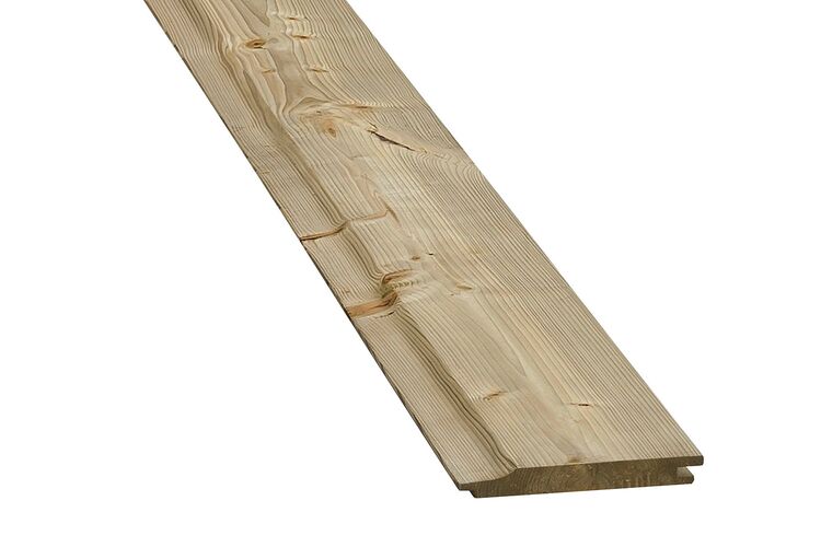 Overhangend rabat vuren hout geïmpregneerd 22x150