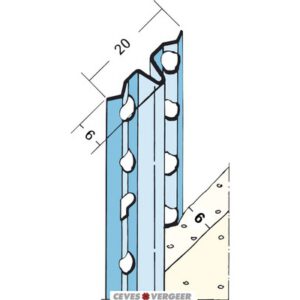 Afreiprofiel staal 1106 6mm 2600mm