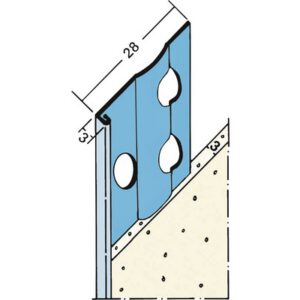 Stucstopprofiel 1236H 3mm 2600mm
