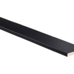 Grenen plint voorgelakt RAL9011 zwart 15x90 4800mm